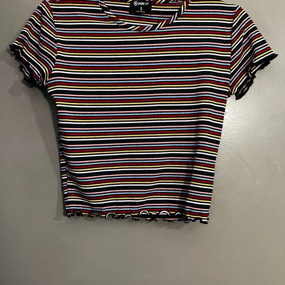 Women's Striped Multicolor Top - Picture 1 of 4